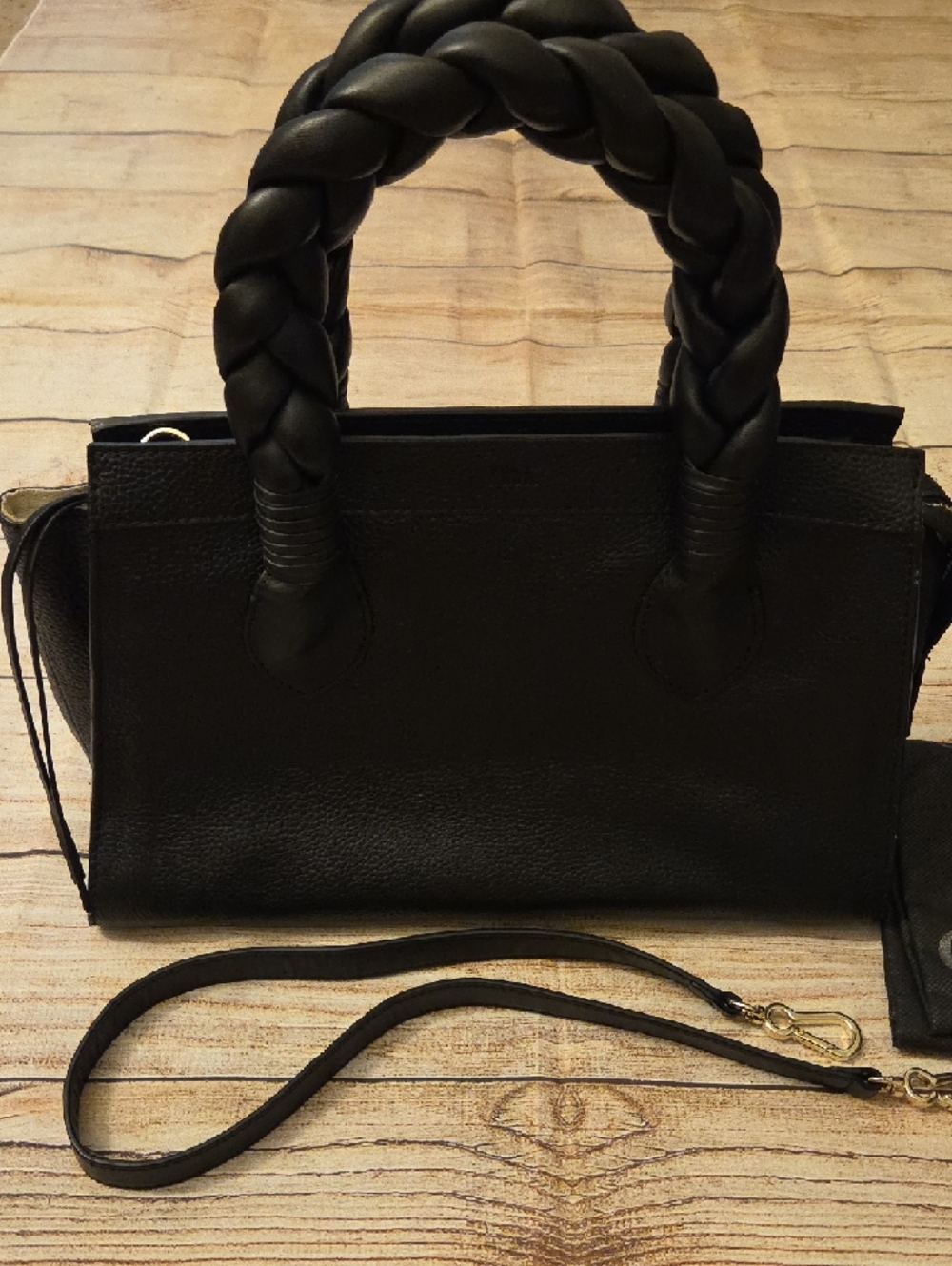 Black Vince Camuto Chlor Tote - Picture 3 of 5